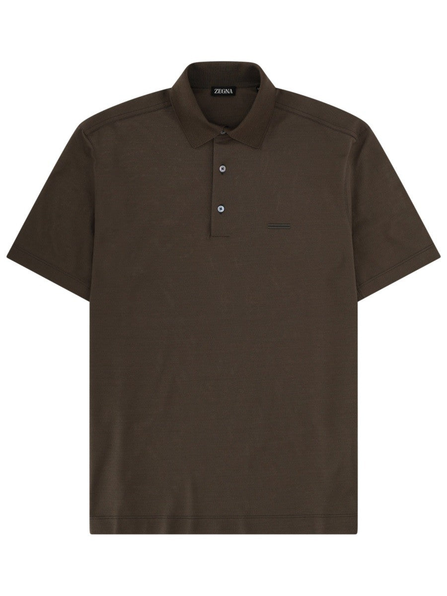 Zegna - Férfi - Barna - Galléros póló