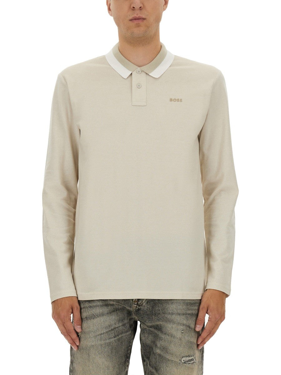 Boss - Man - Beige - Polo Shirts
