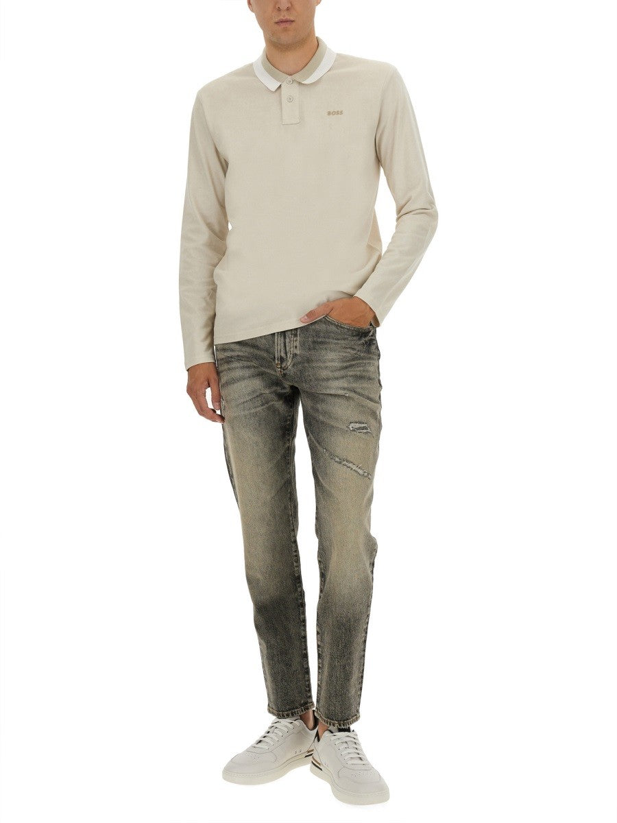 Boss - Man - Beige - Polo Shirts