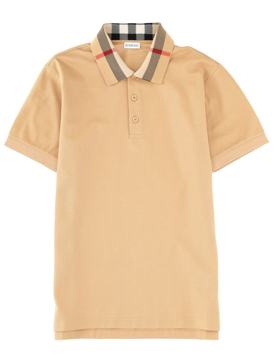 Burberry - Man - Beige - Polo Shirts