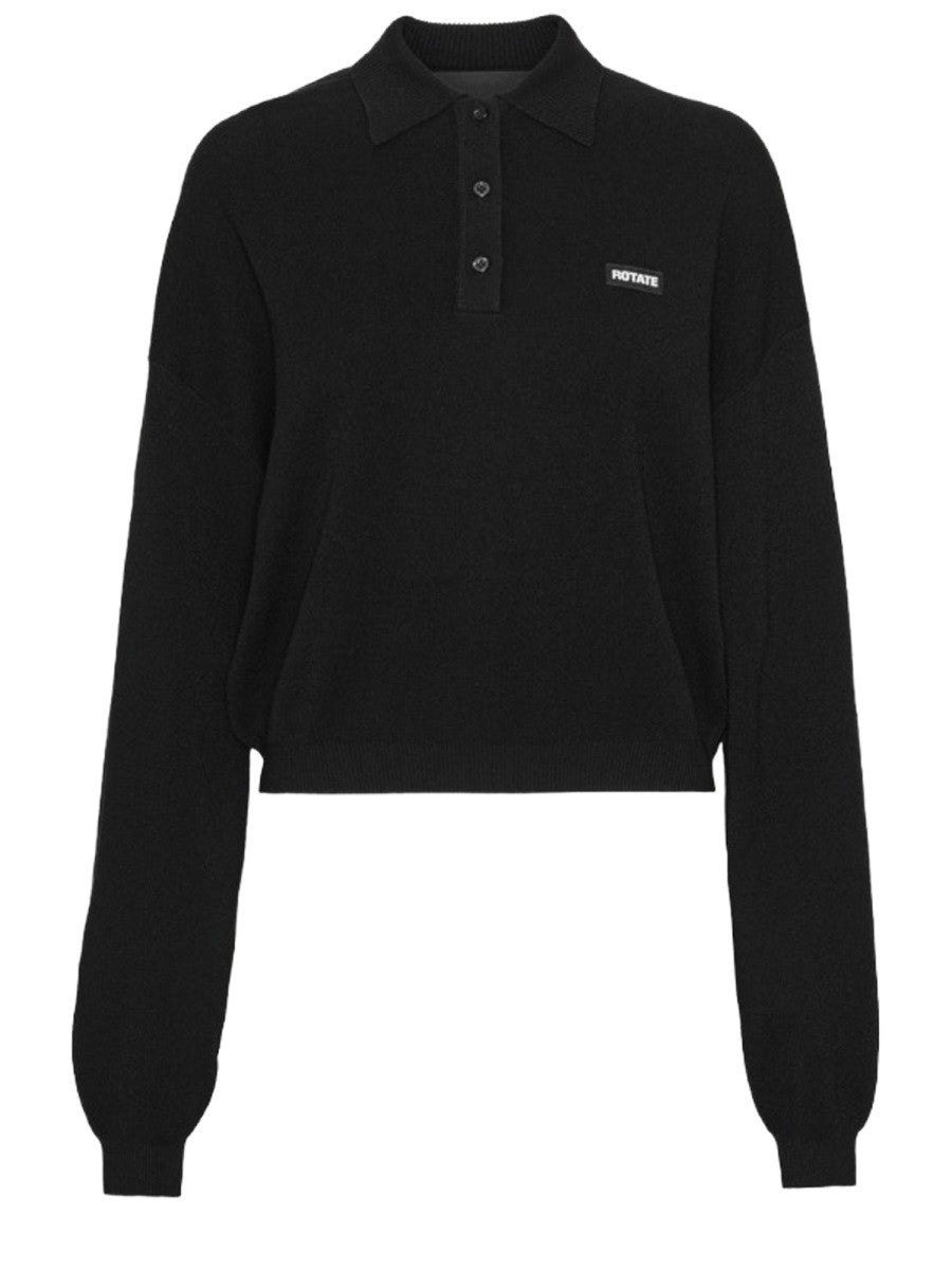 ROTATE BIRGER CHRISTENSEN - Woman - Black - POLO SHIRT