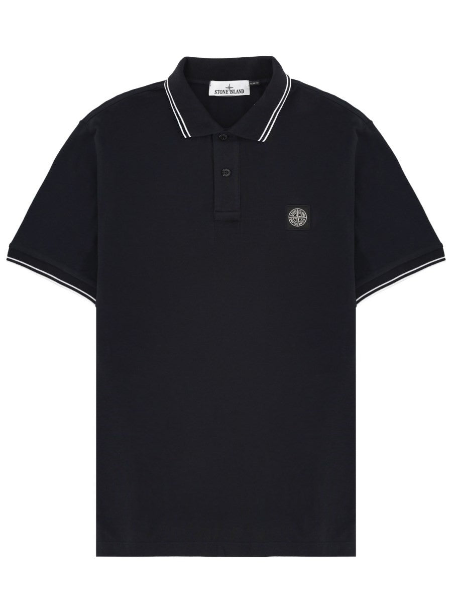 Stone Island - Man - Blue - Polo Shirt
