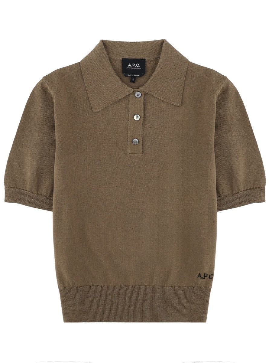 A.P.C. - Woman - Brown - POLO SHIRT