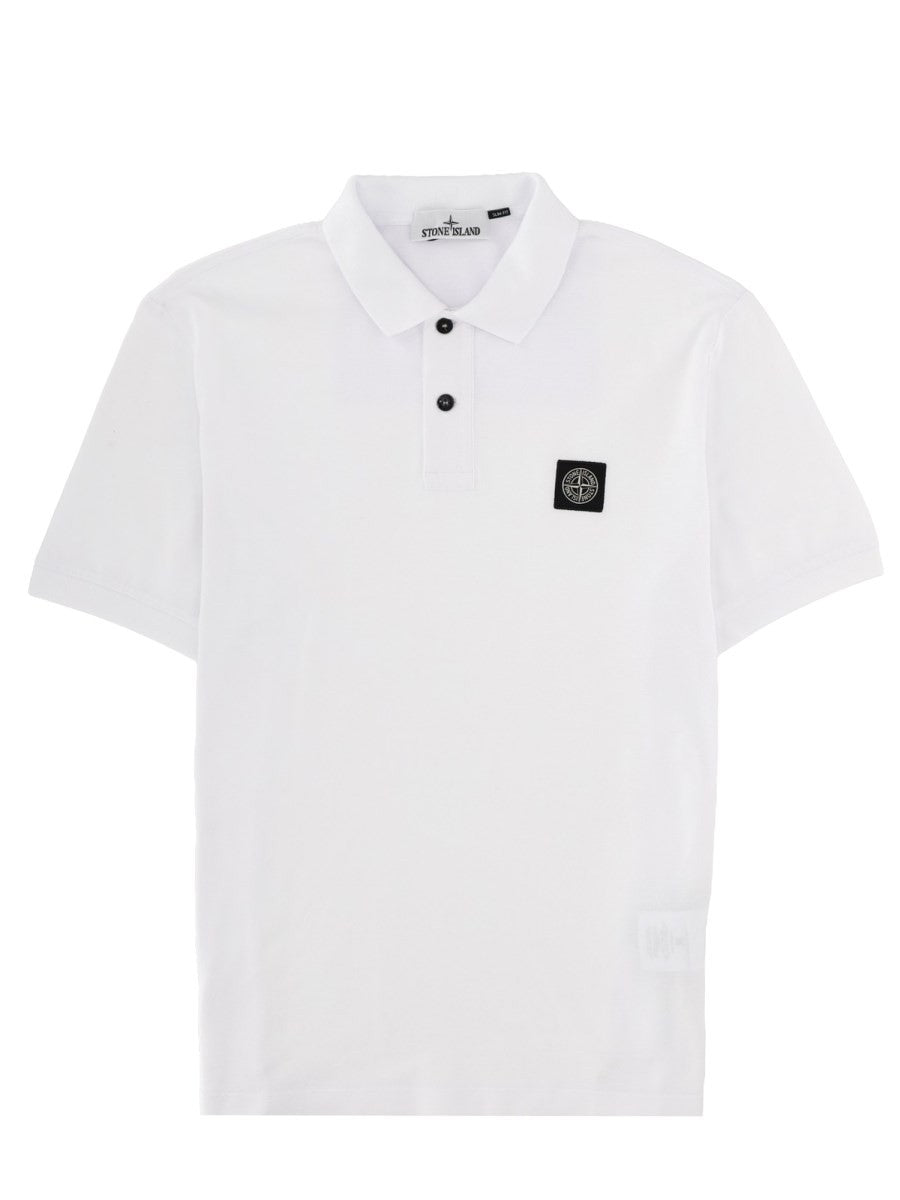 Stone Island - Man - White - Polo Shirt