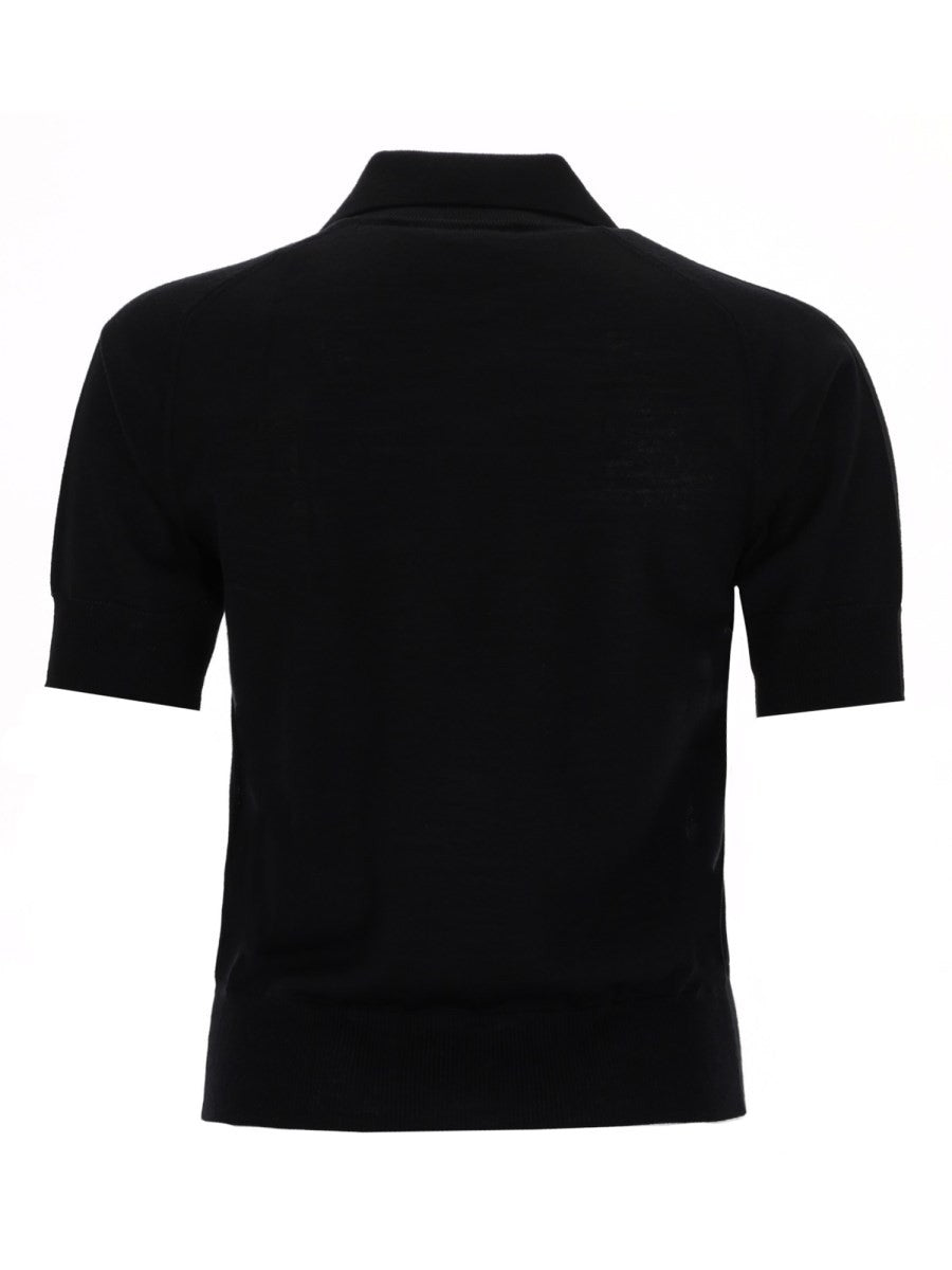 AMI PARIS - Woman - Black - POLO SHIRT