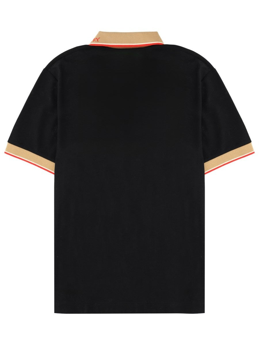 Burberry - Férfi - Fekete - Galléros póló