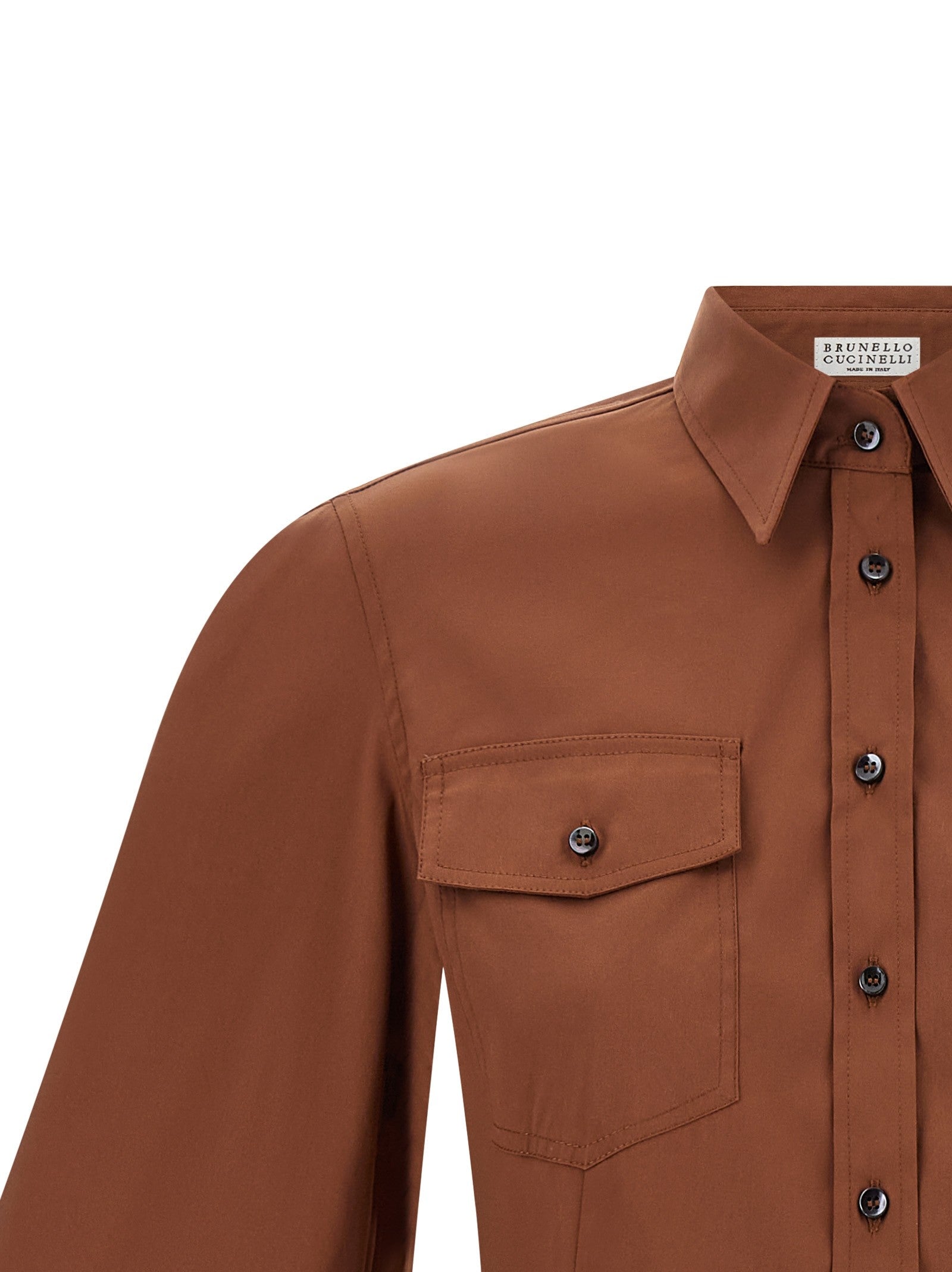 Brunello Cucinelli - nan - Brown - Shirt