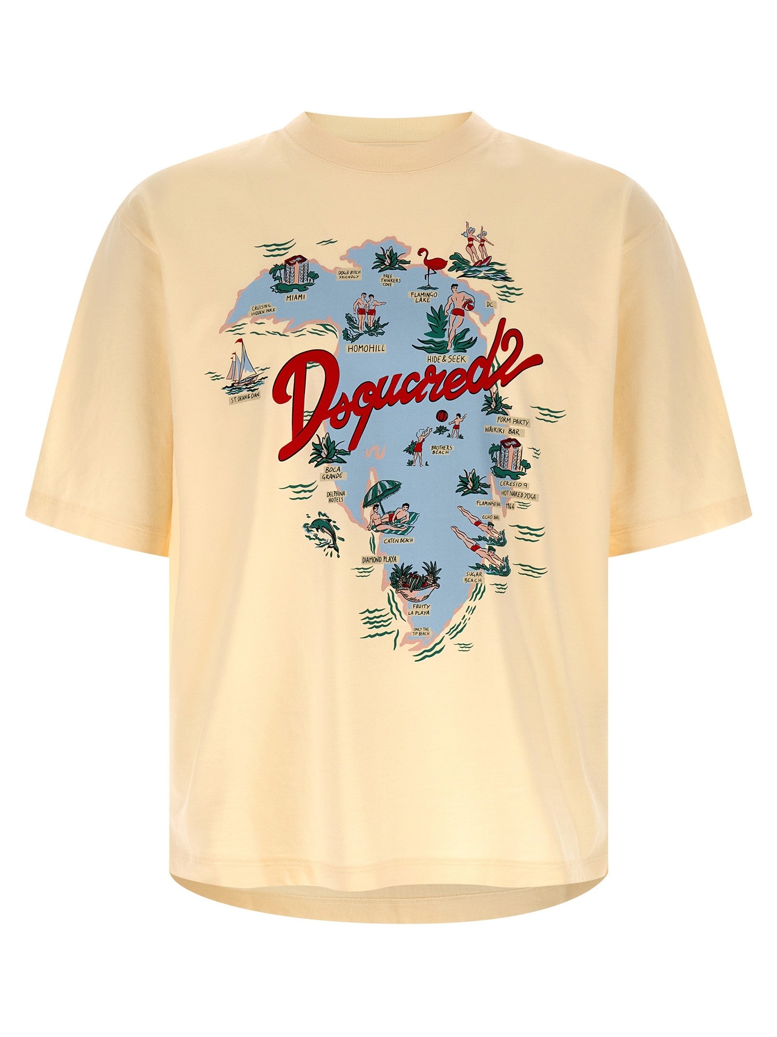 Dsquared2 - nan - Beige - T-shirt