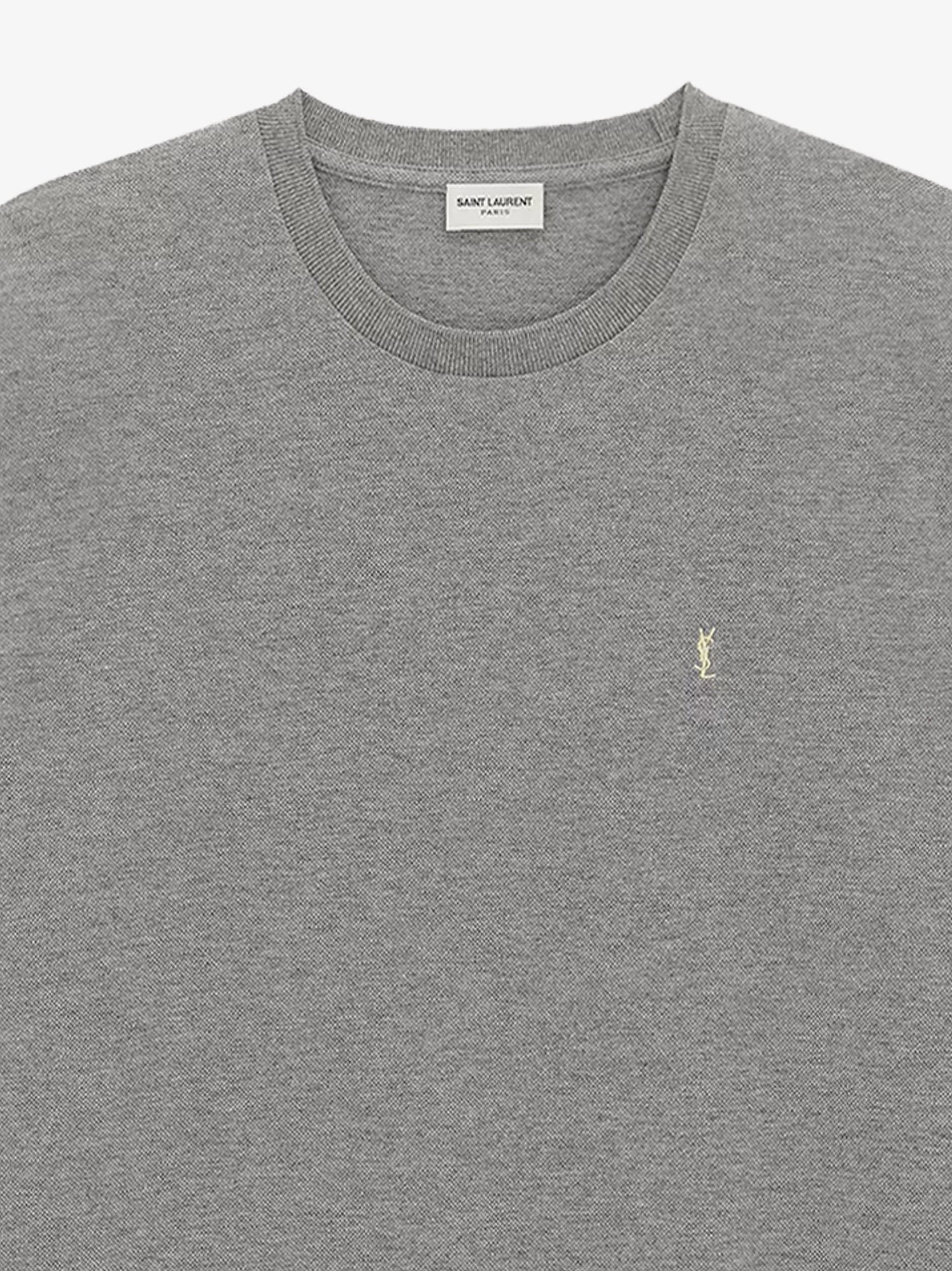Saint Laurent - Férfi - Szürke/Sárga - Póló