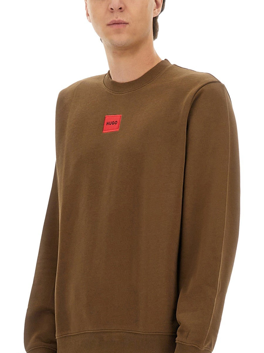 Hugo - Man - Brown - Sweatshirt