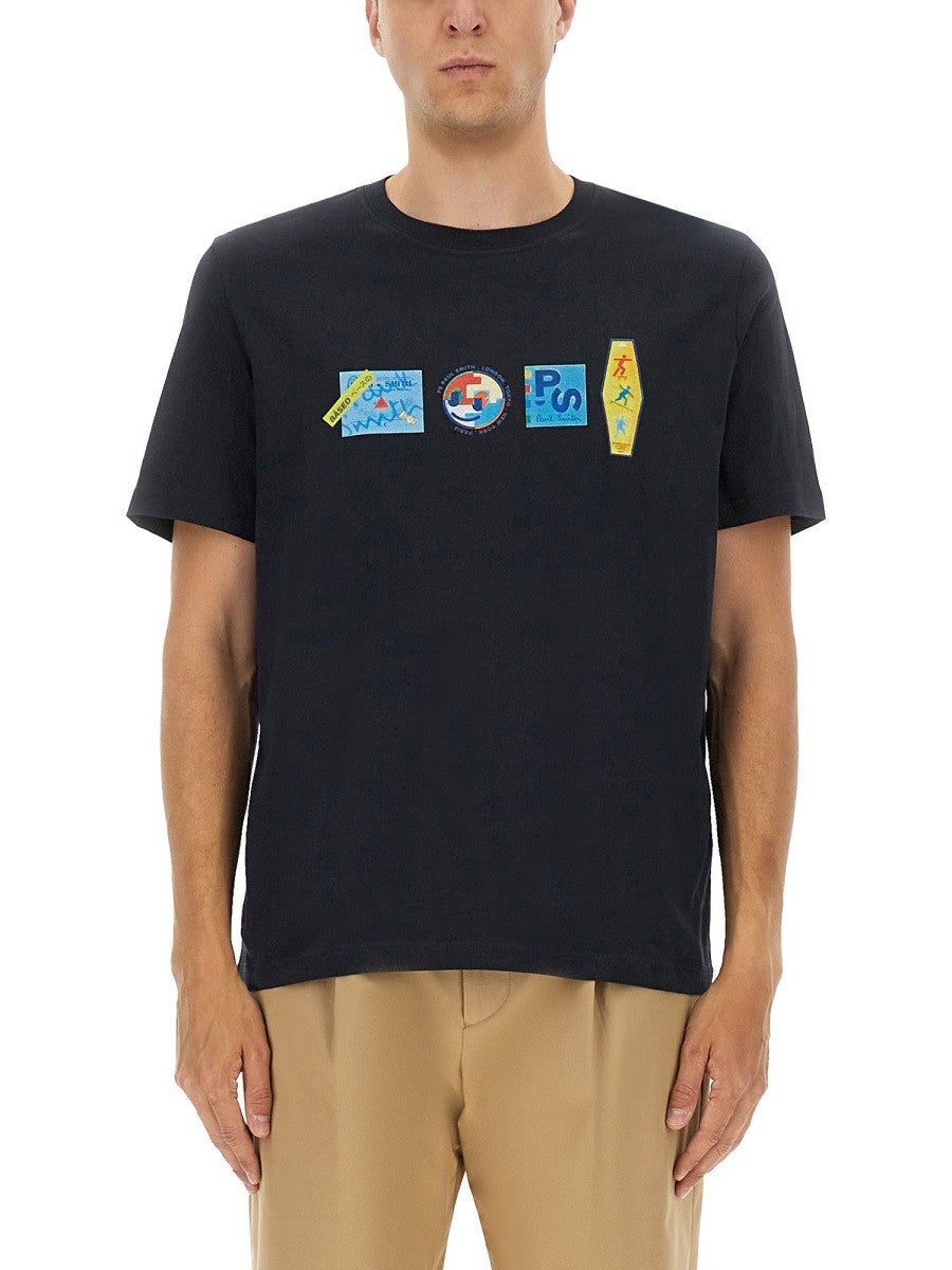 PS BY PAUL SMITH - Man - Blue - T-shirt