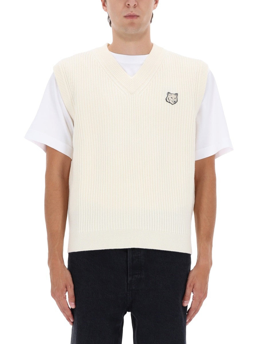Maison Kitsune - Man - White - Vest