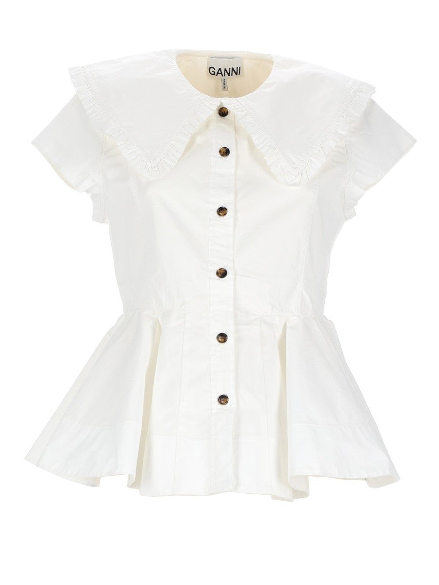 GANNI - Woman - White - Shirt