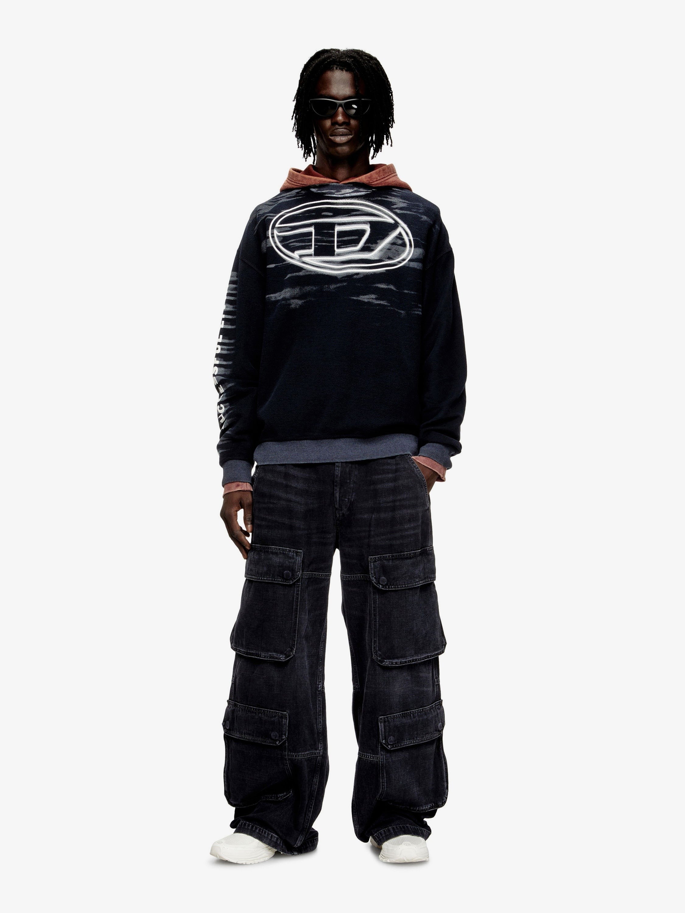 Diesel - Man - Black - Sweatshirt