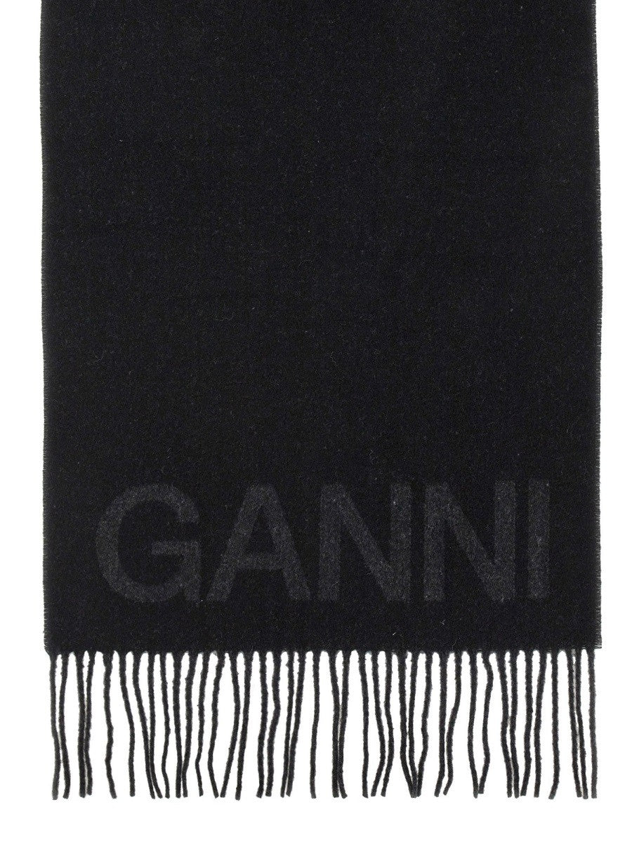 GANNI - Woman - Black - Scarf