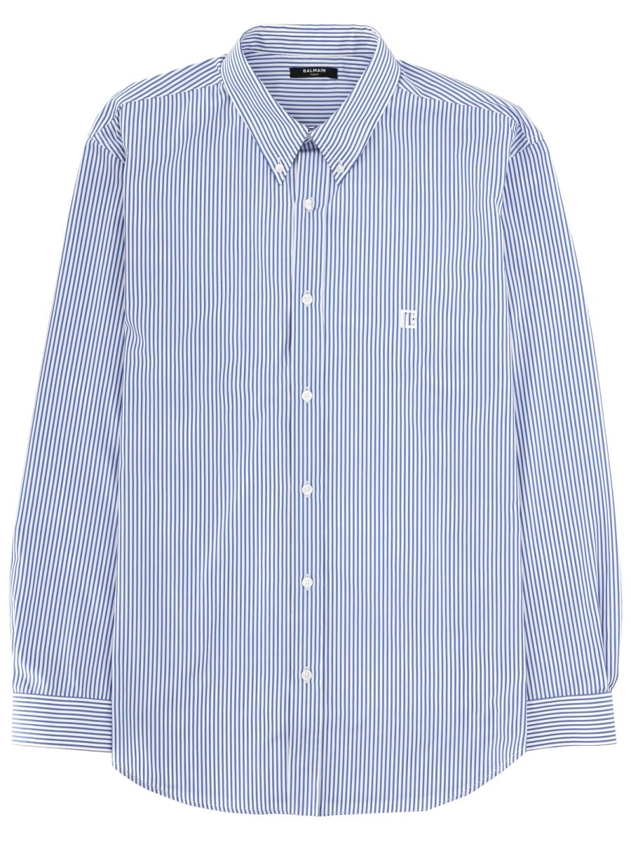 Balmain - Man - Blue - Shirt