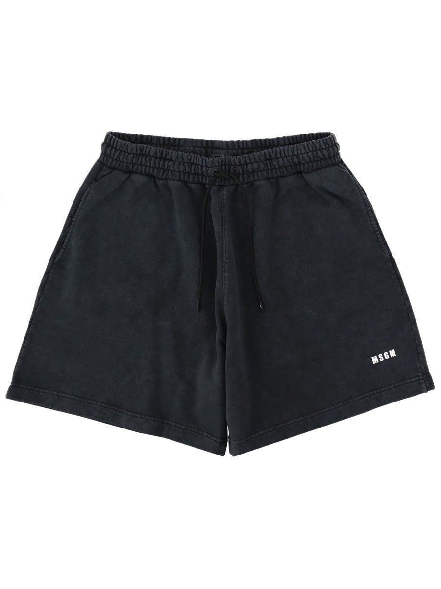 msgm - Férfi - Fekete - Rövidnadrág