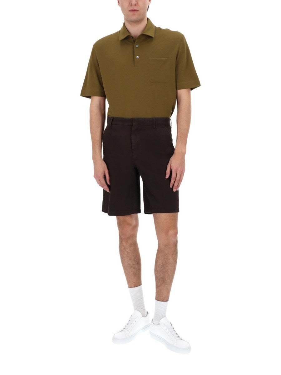 Zegna - Férfi - Barna - Rövidnadrág