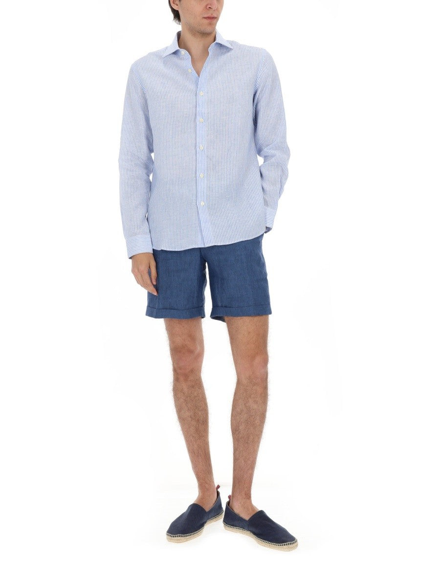 120% LINO - Man - Blue - Shorts
