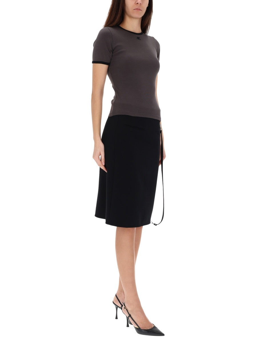 COURREGES - Woman - Grey - T-shirt