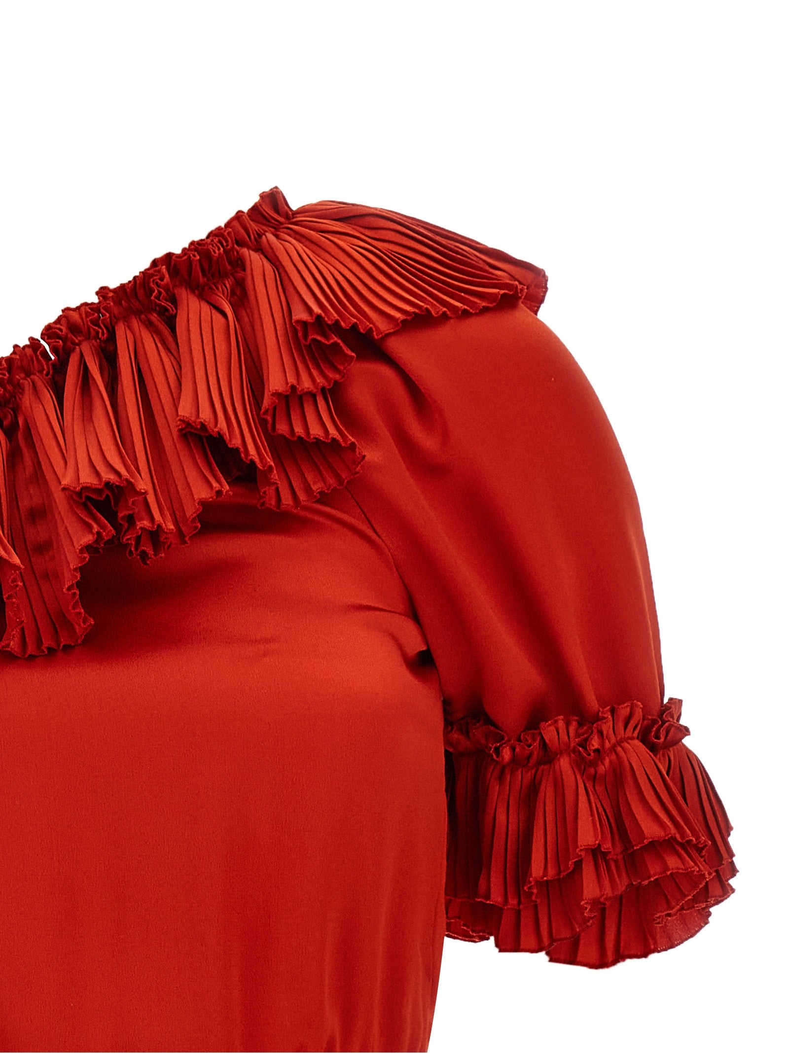Saint Laurent - nan - Red - Dress