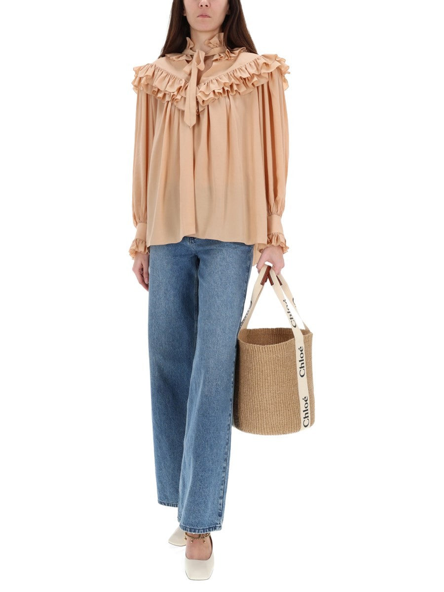 CHLOÉ - Woman - Beige - Shirt