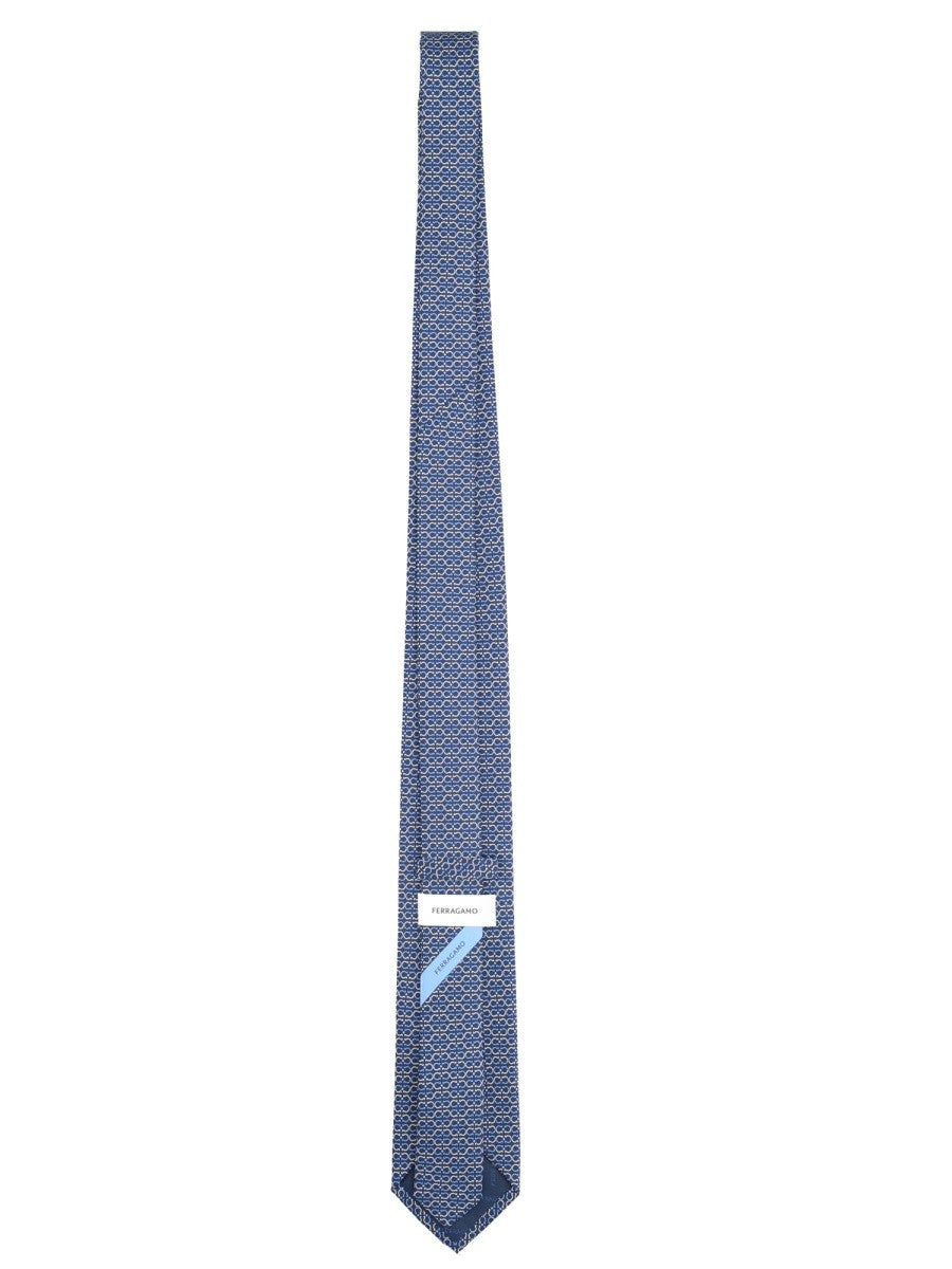 Ferragamo - Férfi - Kék - Nyakkendő