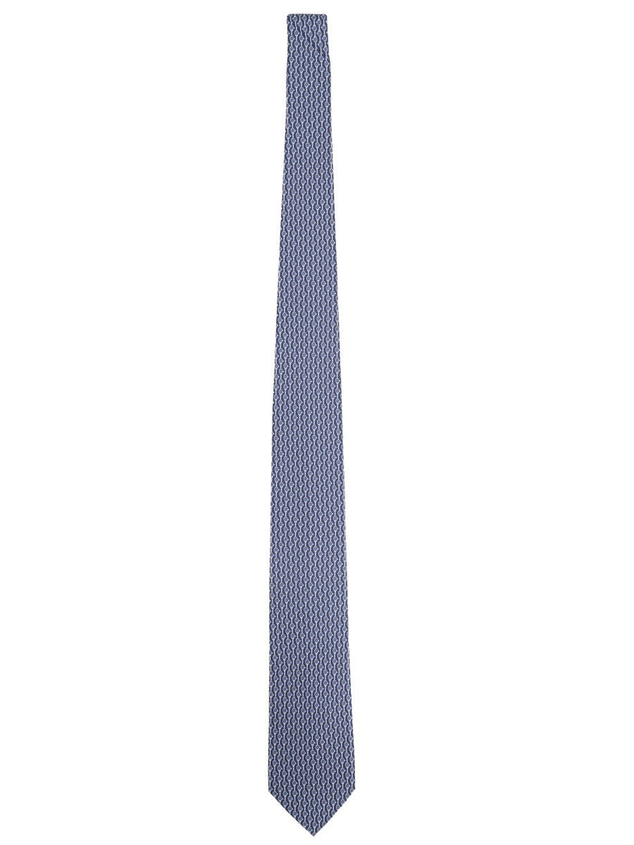 Ferragamo - Férfi - Kék - Nyakkendő