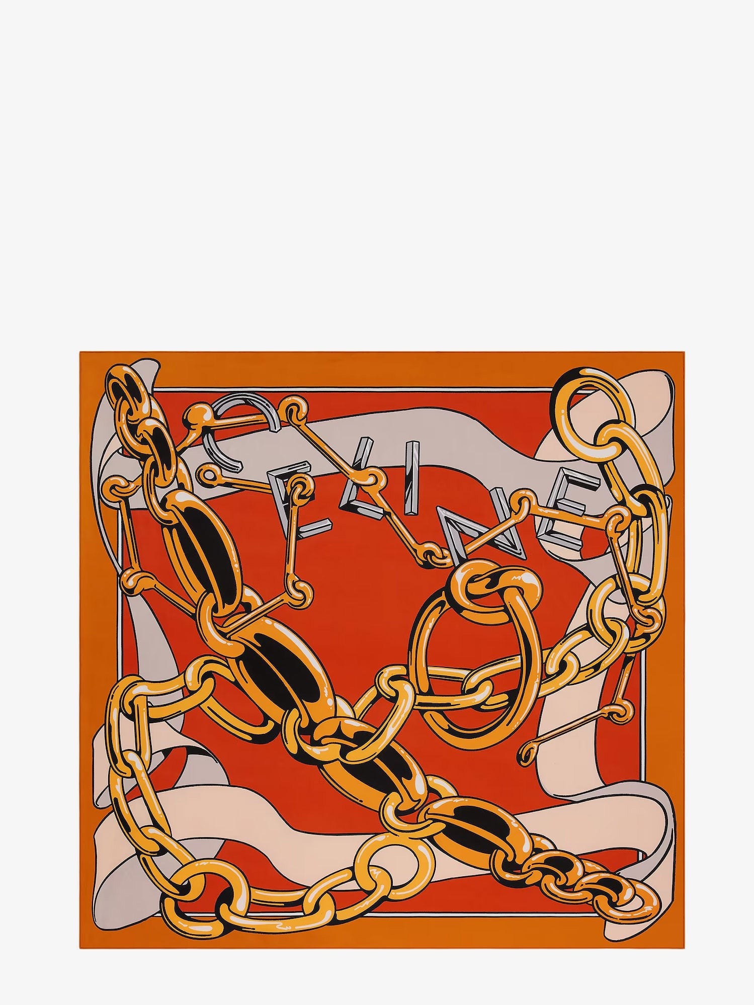 Celine - Woman - Orange/Gold - Scarf