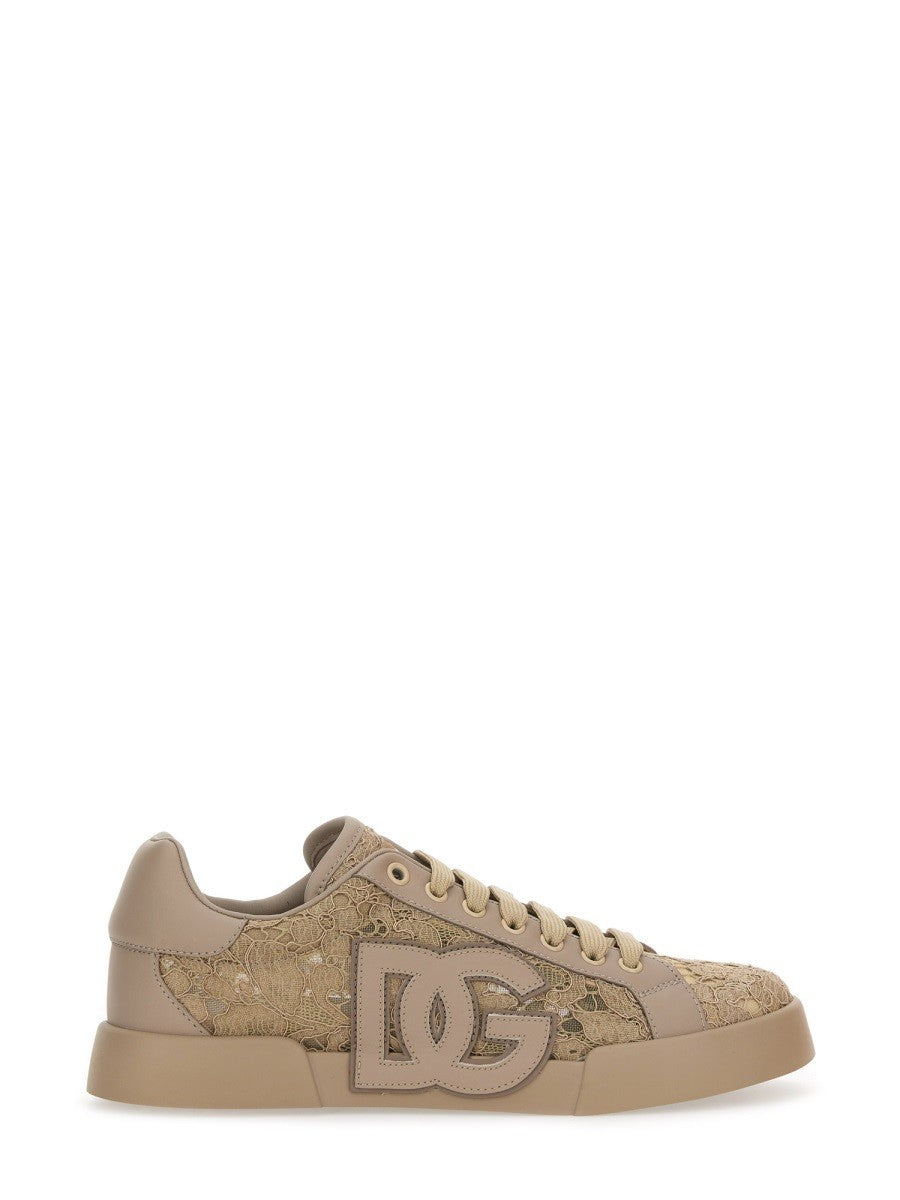 Dolce & Gabbana - Woman - Beige - Sneaker