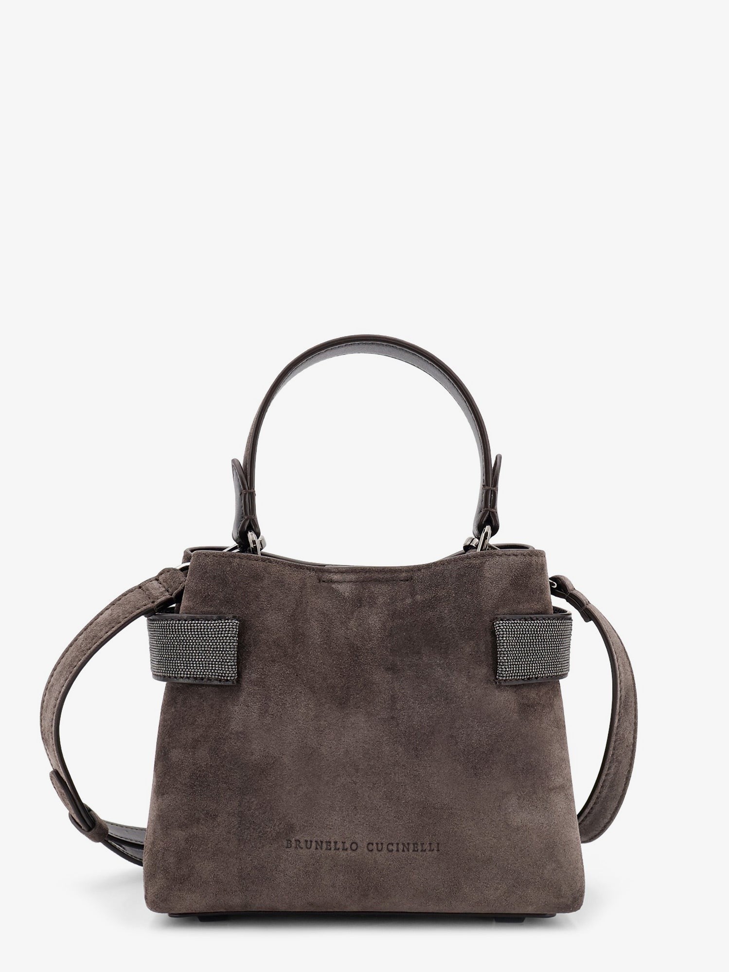 Brunello Cucinelli - Woman - Grey - Crossbody Bag