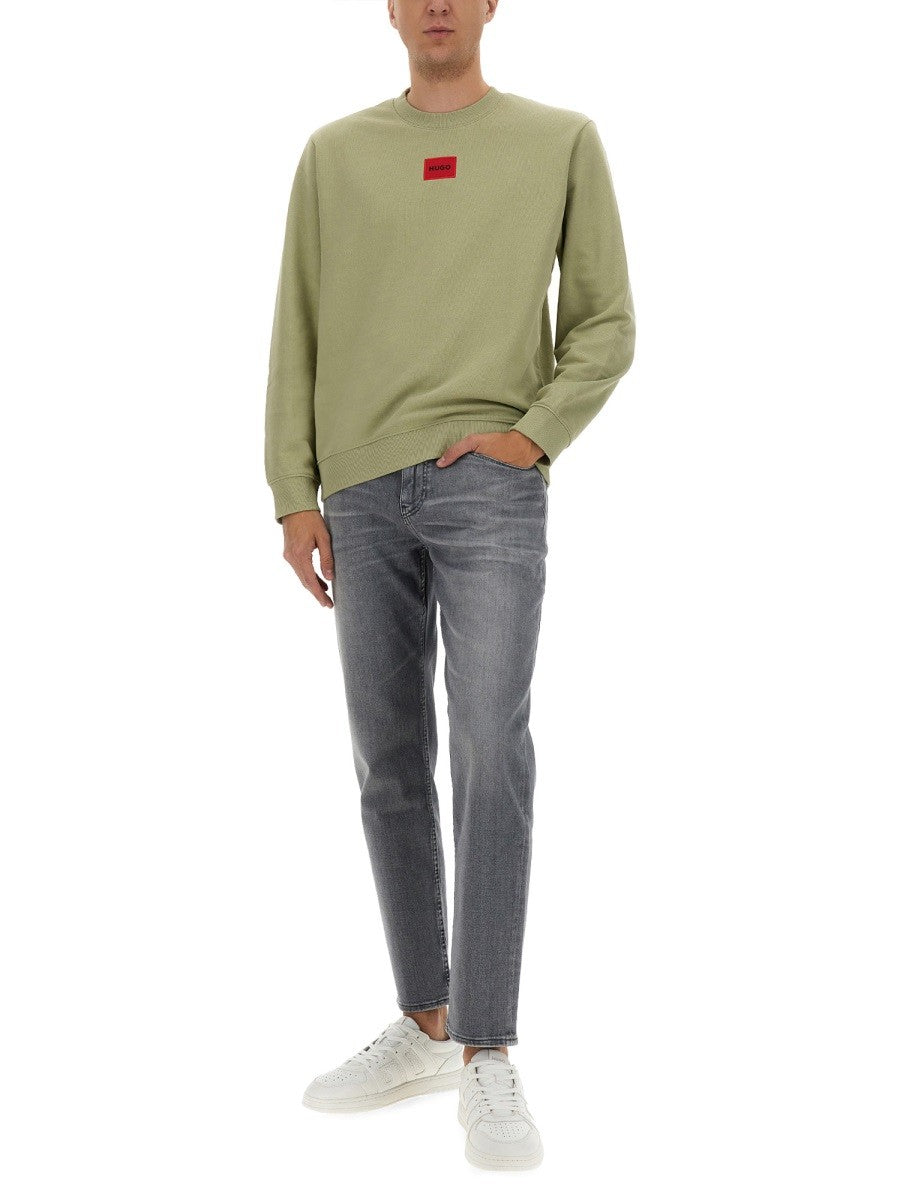 Hugo - Man - Green - Sweatshirt