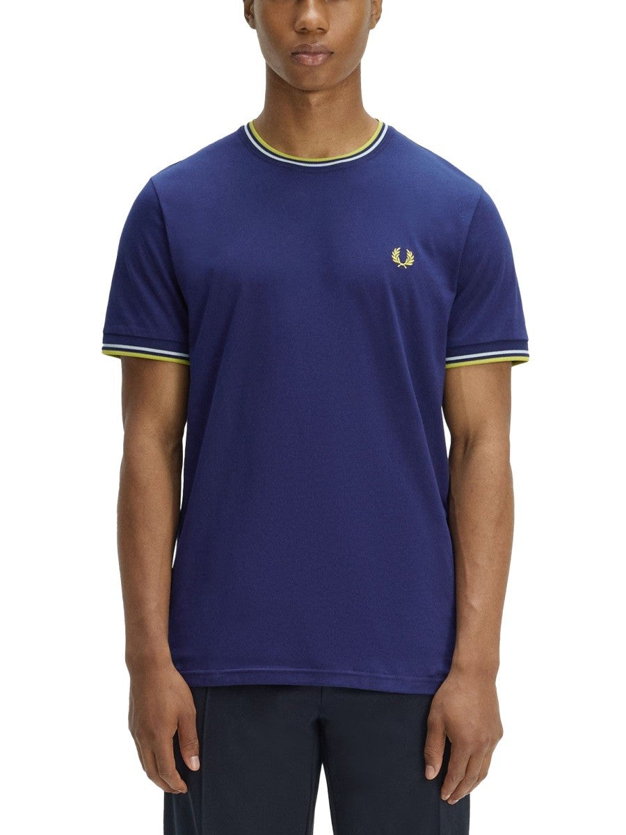 FRED PERRY - Man - Blue - T-shirt