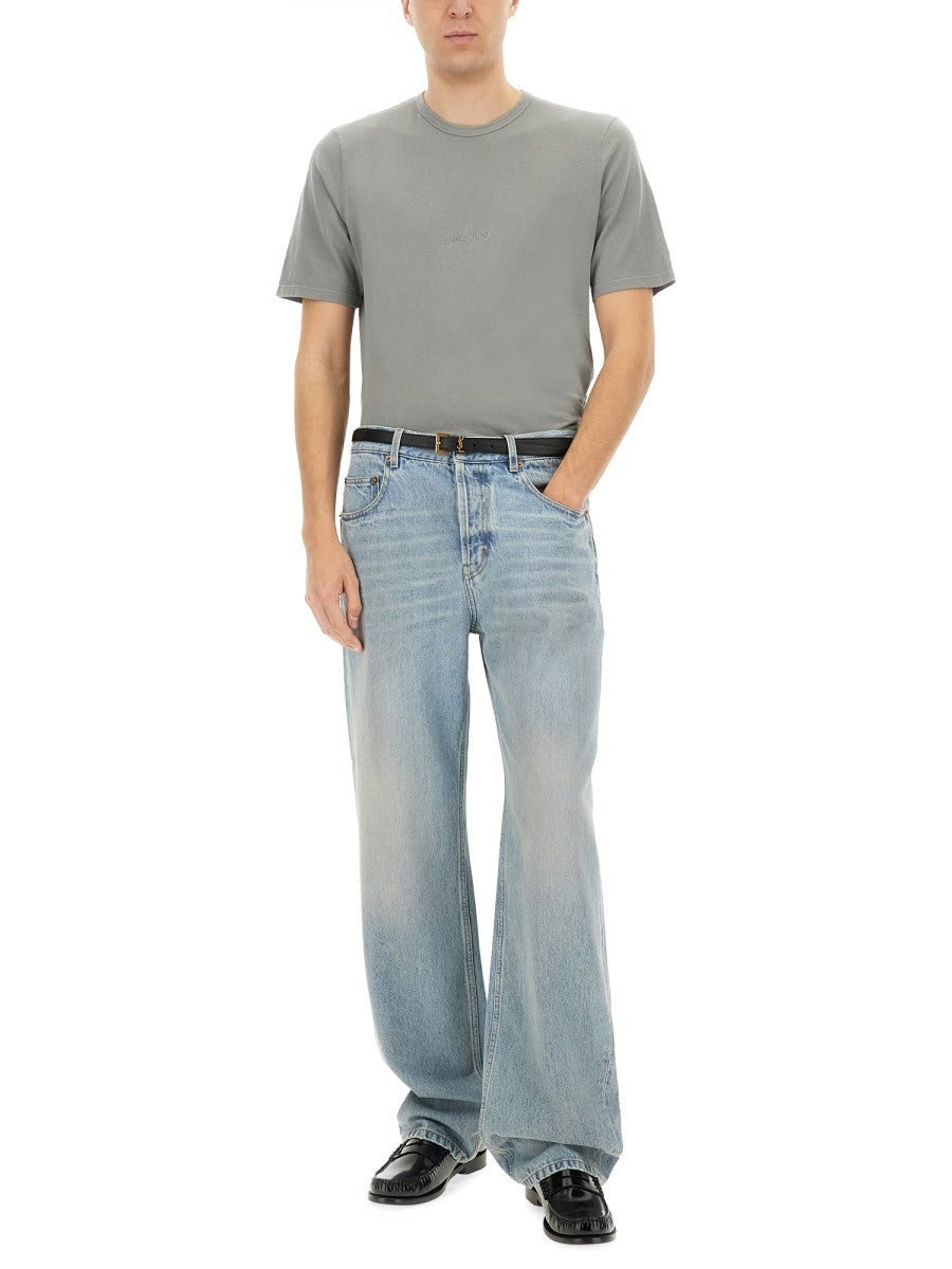 Saint Laurent - Man - Grey - T-shirt