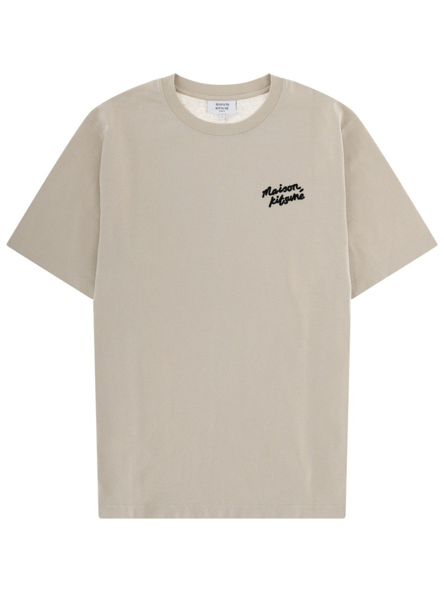 Maison Kitsune - Férfi - Bézs - Póló