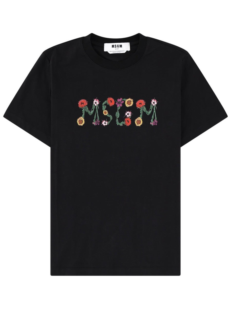 msgm - Woman - Black - T-shirt