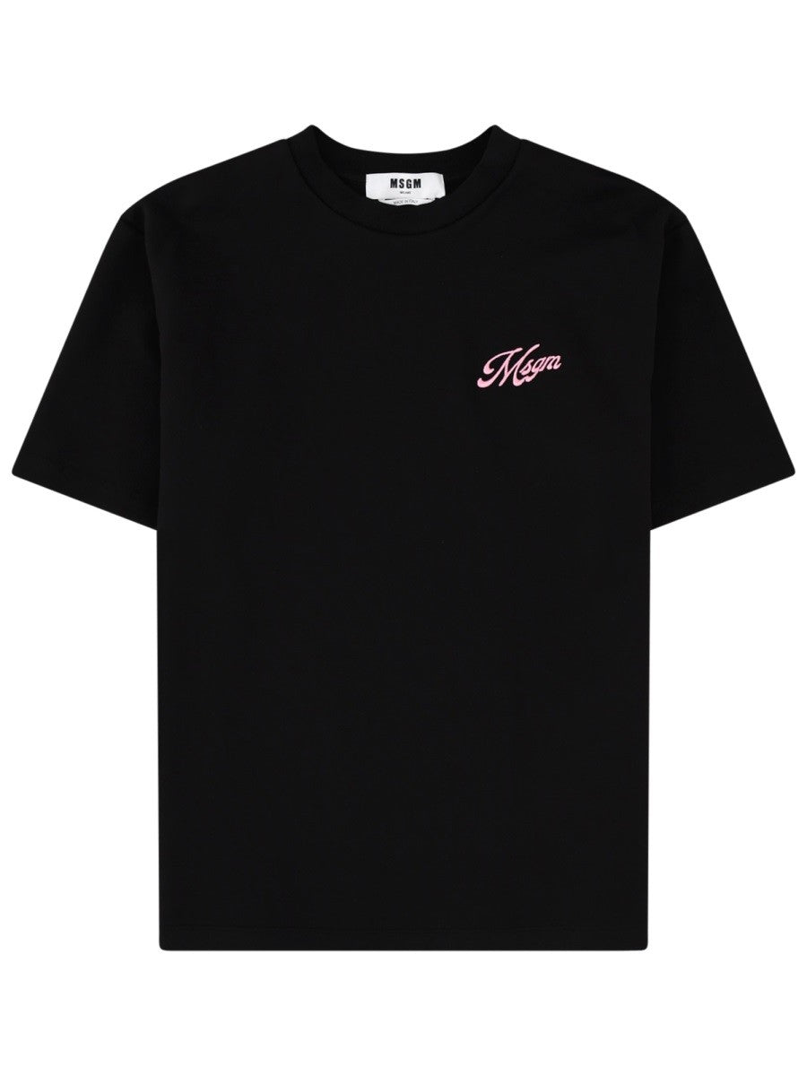 msgm - Woman - Black - T-shirt