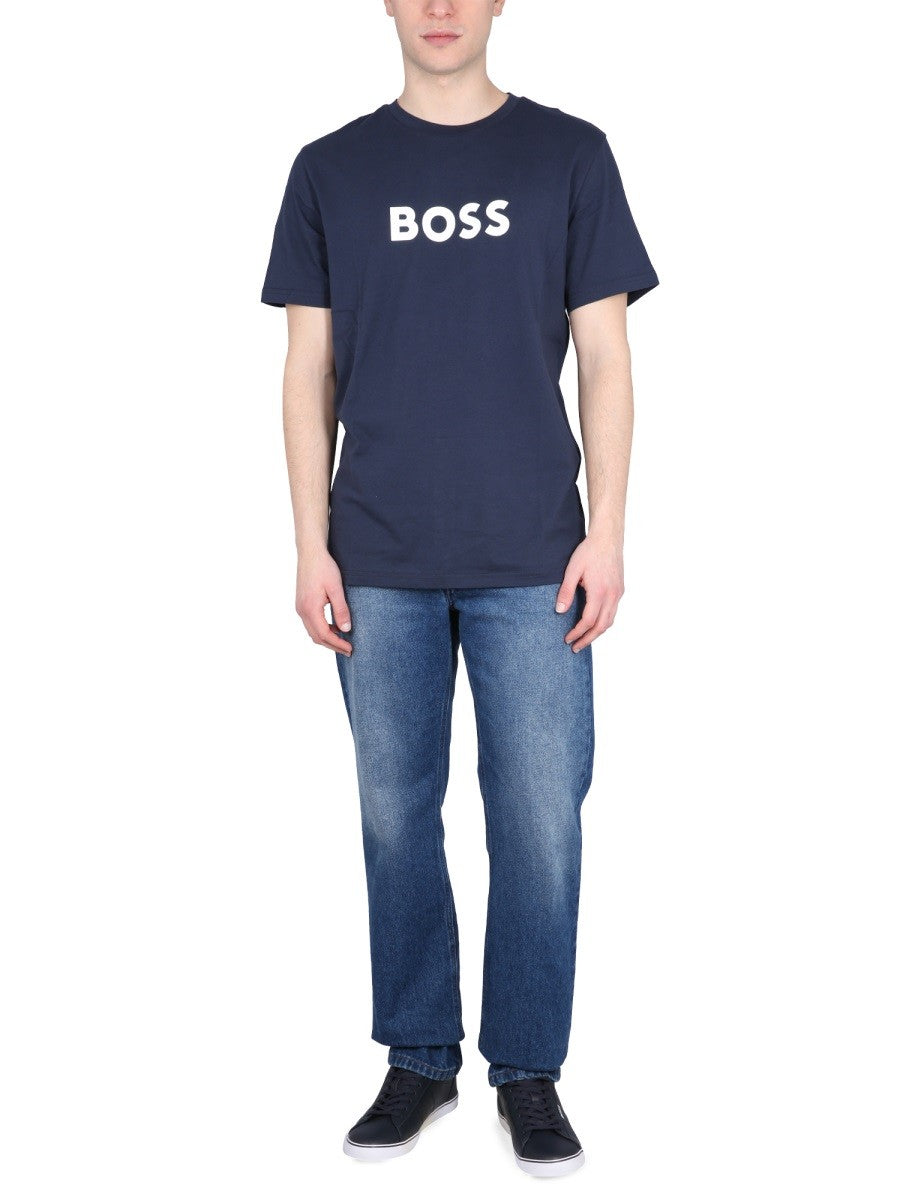 Boss - Man - Blue - T-shirt