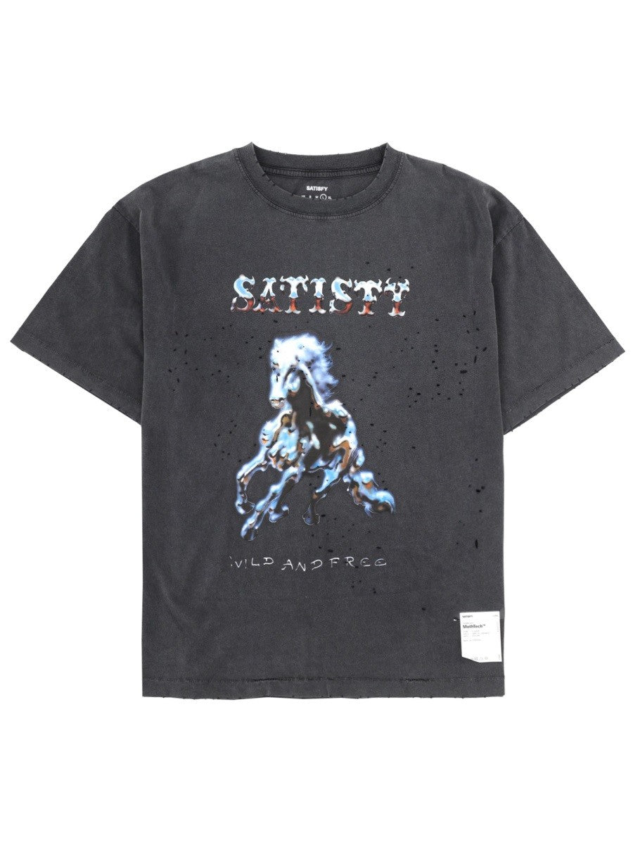 SATISFY - Man - Black - T-shirt