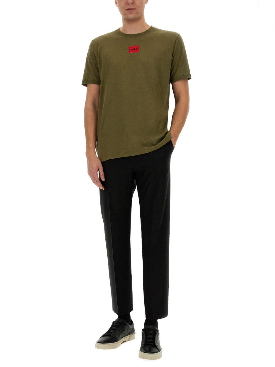 Hugo - Man - Green - T-shirt