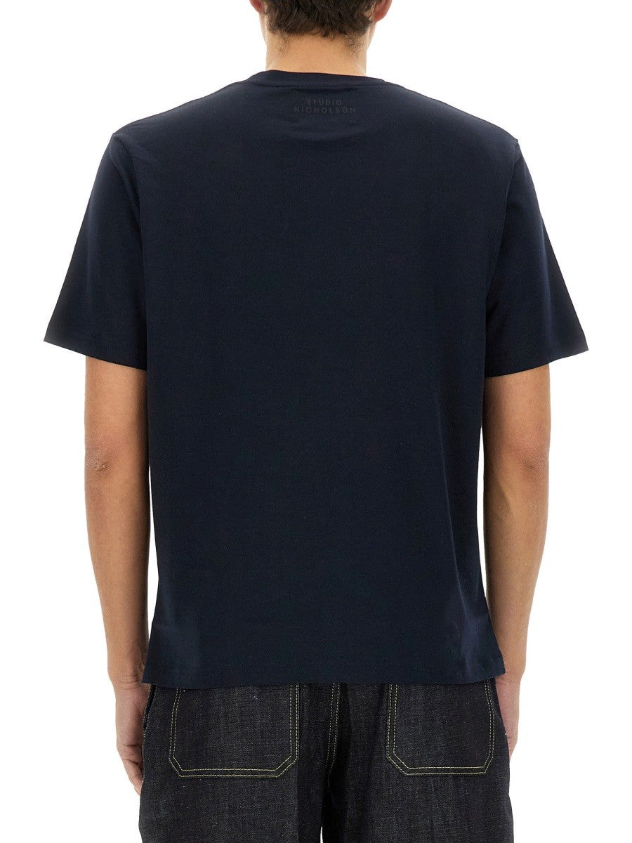 STUDIO NICHOLSON - Man - Blue - T-shirt