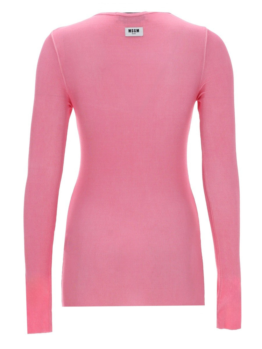 msgm - Woman - Black - T-shirt