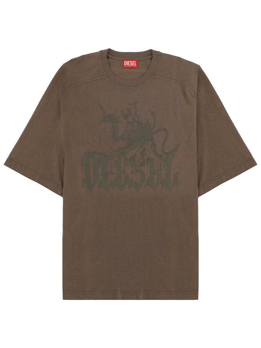 Diesel - Férfi - Barna - Póló