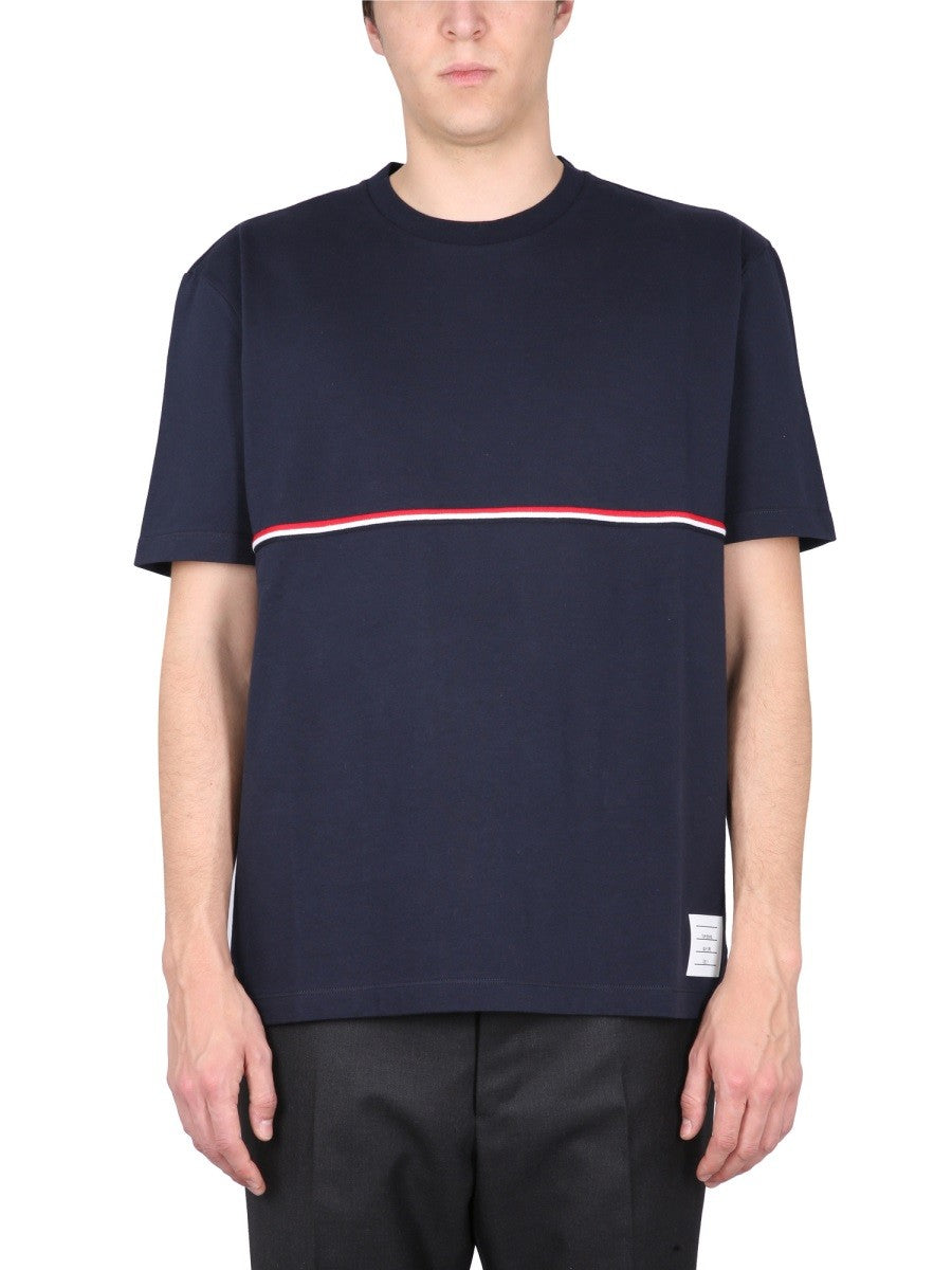 THOM BROWNE - Man - Blue - T-shirt