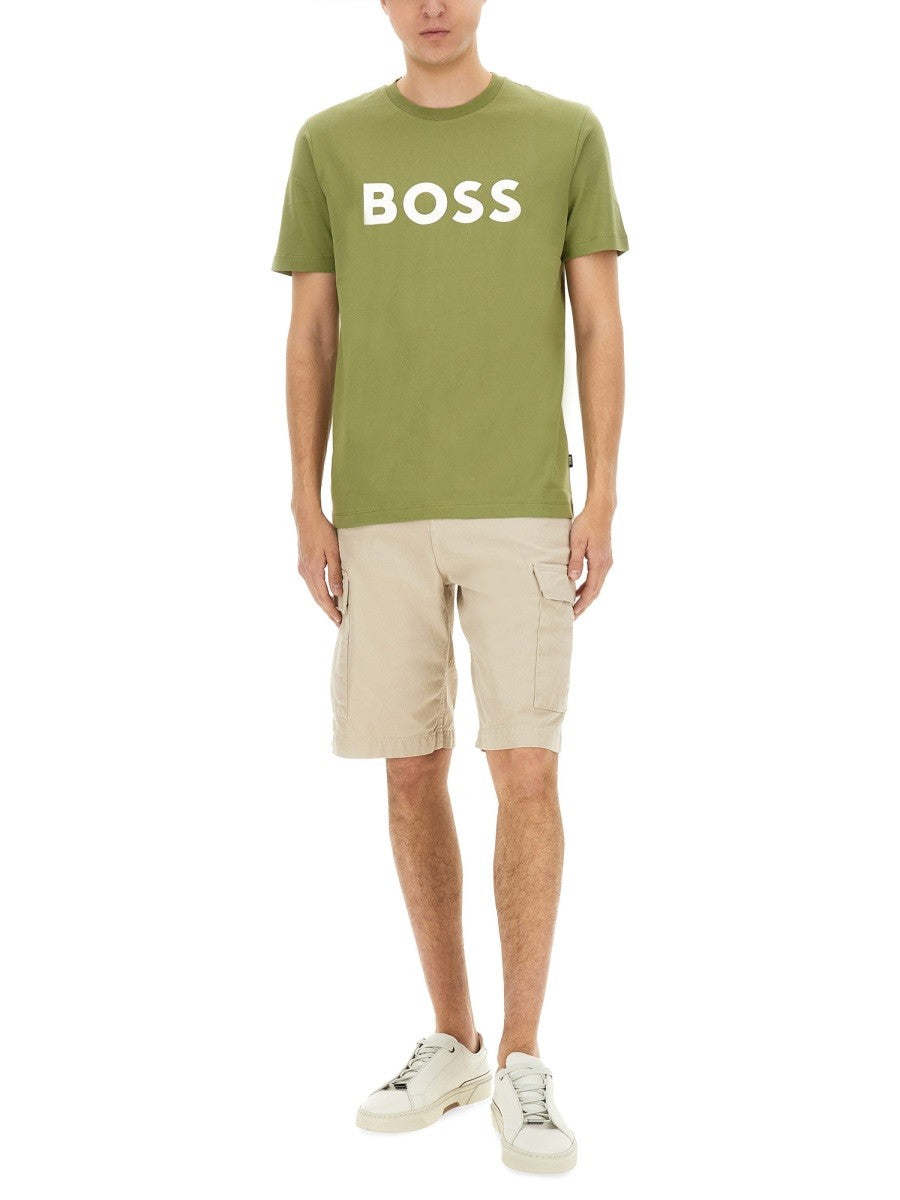 Boss - Man - Green - T-shirt