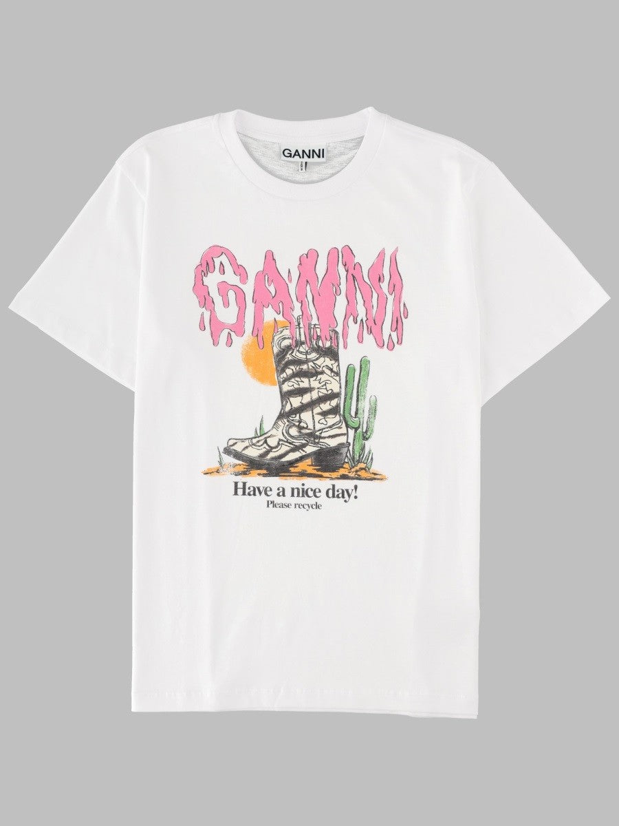 GANNI - Woman - White - T-shirt