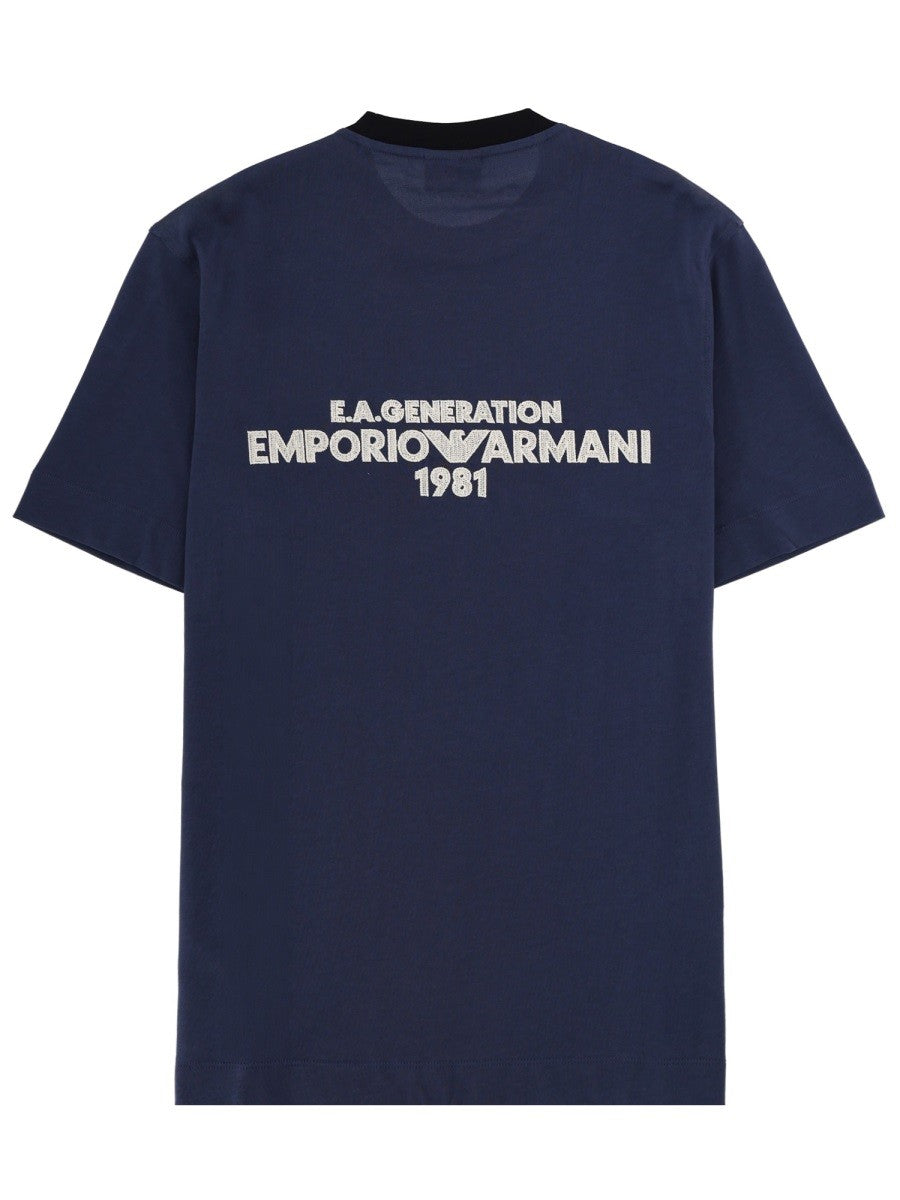 Emporio Armani - Férfi - Kék - Póló