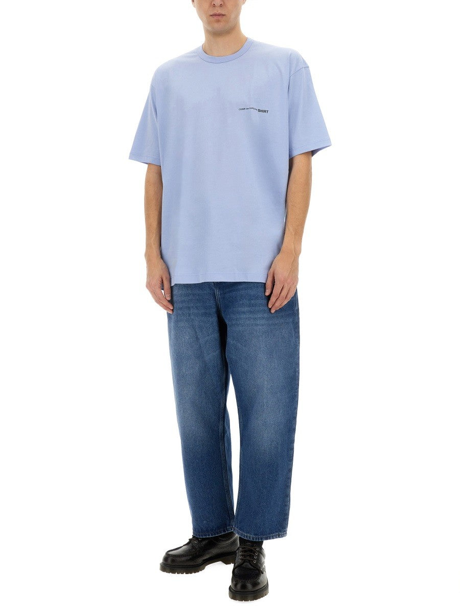 COMME DES GARCONS SHIRT - Man - Blue - T-shirt