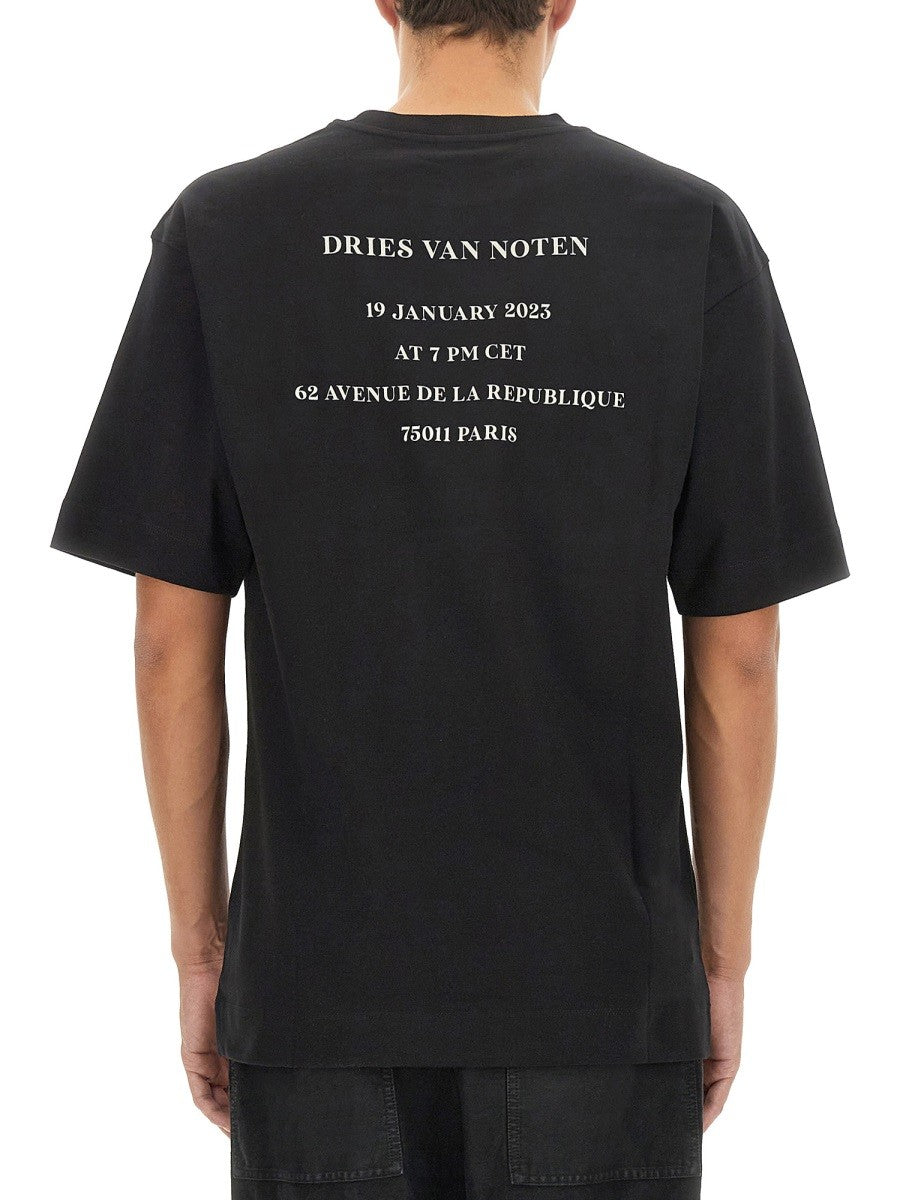 Dries Van Noten - Férfi - Fekete - Póló