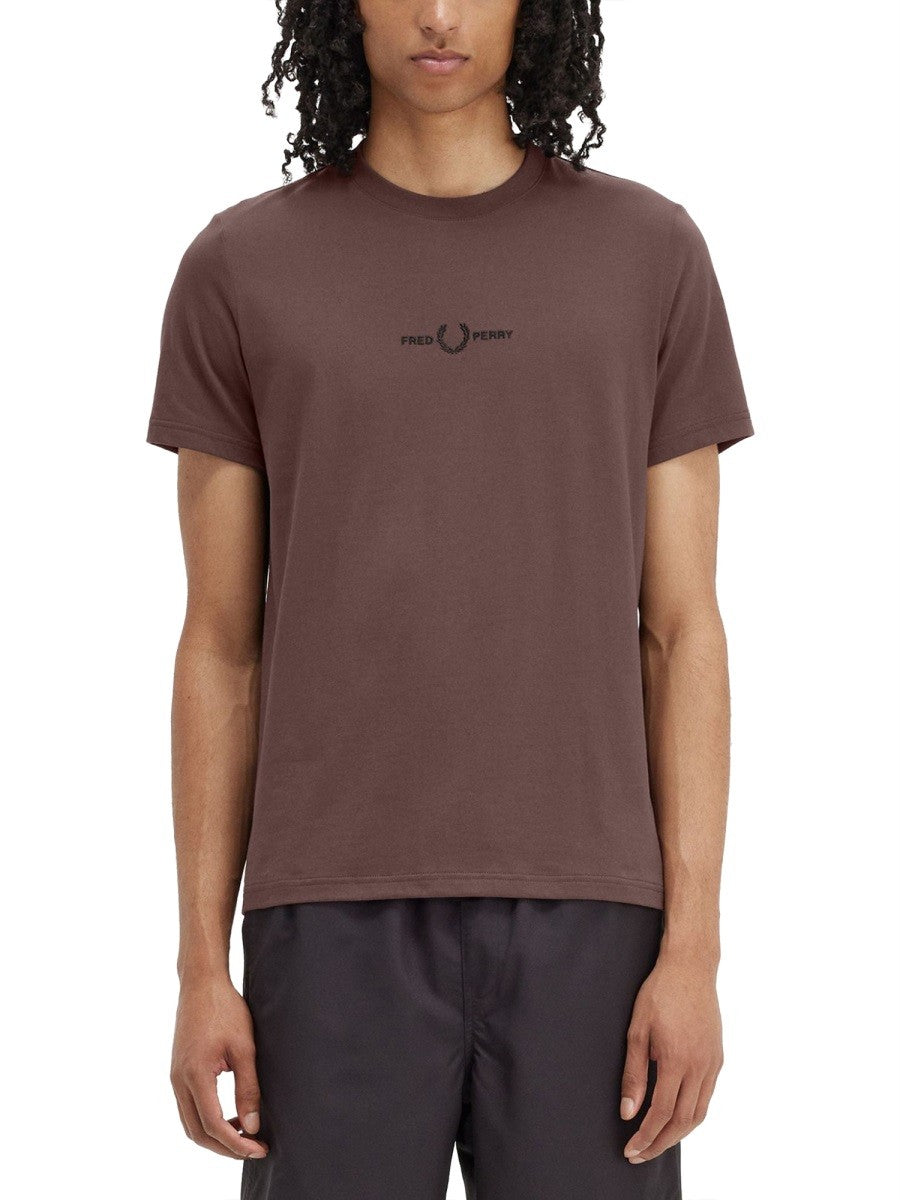 FRED PERRY - Man - Brown - T-shirt